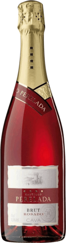 16,95 € | Espumante rosé Perelada Rosado Brut D.O. Empordà Catalunha Espanha Grenache, Monastrell, Pinot Branco 75 cl