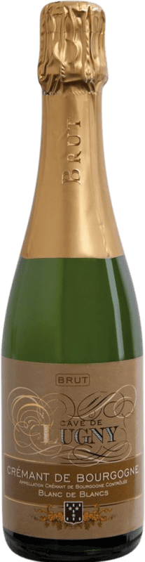 Envio grátis | Espumante branco Cave de Lugny Blanc de Blancs Brut A.O.C. Crémant de Bourgogne Borgonha França Chardonnay Meia Garrafa 37 cl