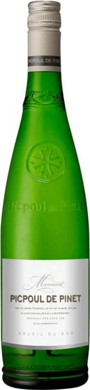 Envoi gratuit | Blanc mousseux Cave de Montagnac. Mermont A.O.C. Picpoul de Pinet Languedoc-Roussillon France Picapoll 75 cl