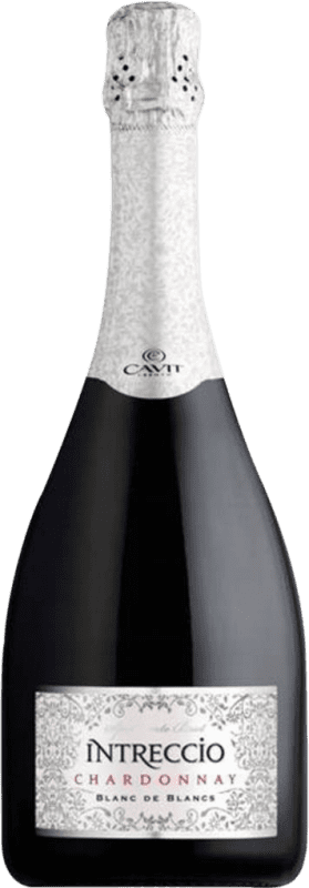 送料無料 | 白スパークリングワイン Cavit Intreccio Spumante Brut D.O.C. Trentino トレンティーノ イタリア Chardonnay 75 cl