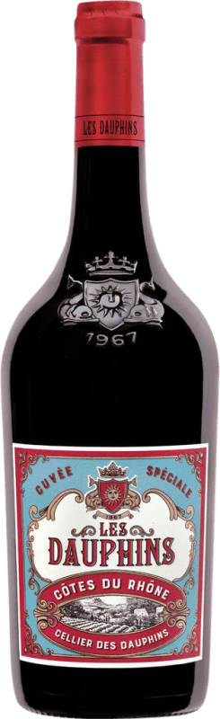 Free Shipping | Red wine Cellier des Dauphins Rouge A.O.C. Côtes du Rhône Rhône France Grenache, Nebbiolo, Mourvèdre 75 cl