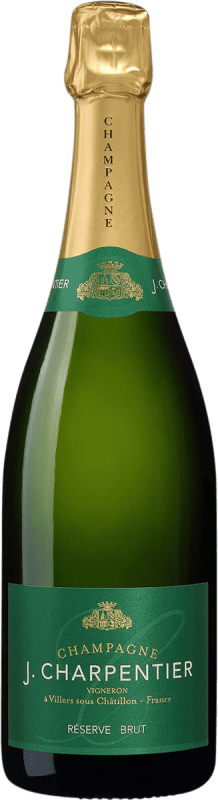 Envío gratis | Espumoso blanco J. Charpentier Brut Reserva A.O.C. Champagne Champagne Francia Nebbiolo, Pinot Meunier Botella Magnum 1,5 L