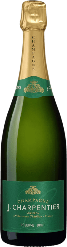 122,95 € Envoi gratuit | Vin Mousseux Blanc J. Charpentier Brut Réserve A.O.C. Champagne Bouteille Magnum 1,5 L