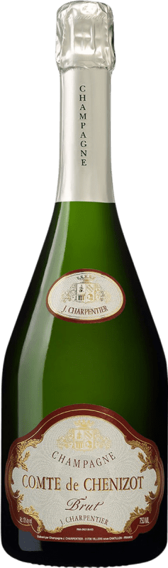 送料無料 | 白スパークリングワイン J. Charpentier Comte de Chenizot Brut A.O.C. Champagne シャンパン フランス Nebbiolo, Chardonnay, Pinot Meunier 75 cl