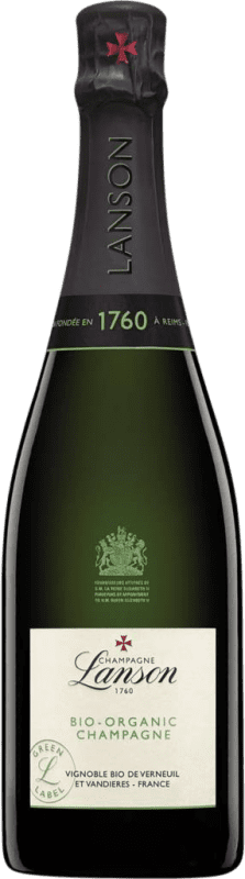 Envoi gratuit | Blanc mousseux Lanson Le Green Label Organic Brut A.O.C. Champagne Champagne France Pinot Noir, Chardonnay, Pinot Meunier 75 cl