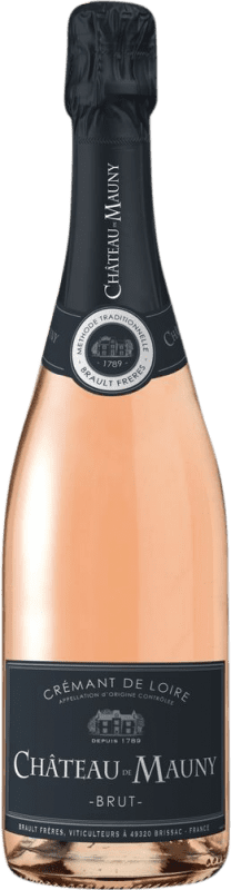 Envio grátis | Espumante rosé Château de Mauny Rose Brut A.O.C. Crémant de Loire Loire França Chardonnay, Grolleau 75 cl