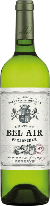 Free Shipping | White wine Château Bel Air Perponcher Reserve A.O.C. Bordeaux Bordeaux France Sauvignon White 75 cl