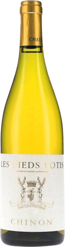 Бесплатная доставка | Белое вино Château de Coulaine Touraine Les Pieds Rôtis A.O.C. Chinon Луара Франция Chenin White 75 cl