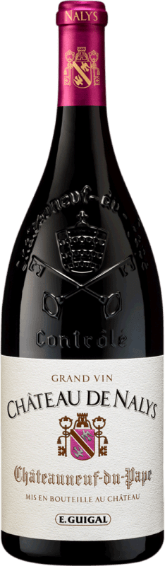 Free Shipping | Red wine Château de Nalys Rouge A.O.C. Châteauneuf-du-Pape Rhône France Grenache, Nebbiolo, Mourvèdre, Counoise 75 cl