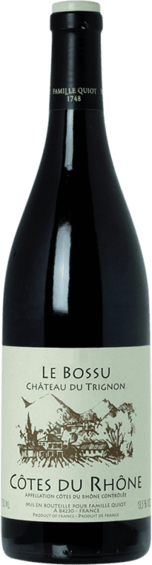 Free Shipping | Red wine Château du Trignon A.O.C. Côtes du Rhône Rhône France Grenache, Nebbiolo, Mourvèdre 75 cl