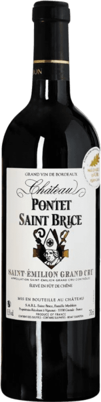 17,95 € | Red wine Château Saint Brice. Pontet A.O.C. Saint-Émilion Grand Cru Bordeaux France Merlot, Cabernet Sauvignon 75 cl