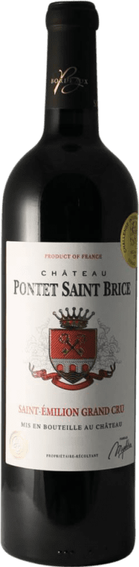 送料無料 | 赤ワイン Château Saint Brice. Pontet Grand Cru A.O.C. Saint-Émilion ボルドー フランス Merlot — メルロー, Cabernet Sauvignon — カベルネ・ソーヴィニヨン 75 cl
