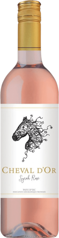 Envoi gratuit | Vin rose Cheval d'Or Rosé France Syrah 75 cl