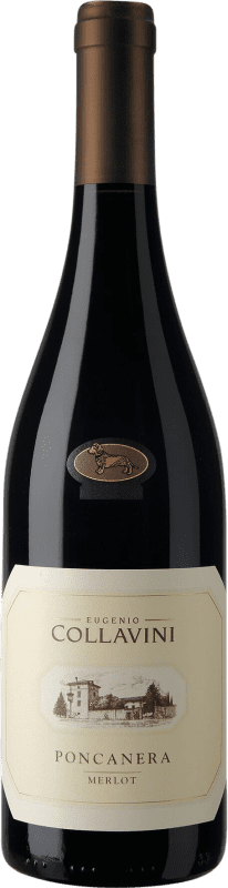Free Shipping | Red wine Collavini Poncanera I.G.T. Friuli-Venezia Giulia Veneto Italy Merlot 75 cl