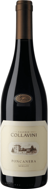 Envio grátis | Vinho tinto Collavini Poncanera I.G.T. Friuli-Venezia Giulia Vêneto Itália Merlot 75 cl