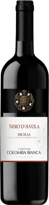 Envoi gratuit | Vin rouge Colomba Bianca D.O.C. Sicilia Sicile Italie Nero d'Avola 75 cl