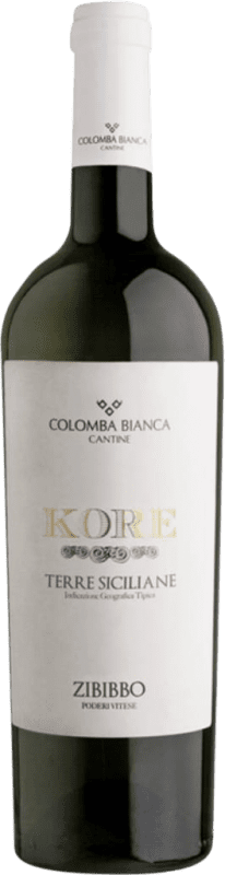 Бесплатная доставка | Белое вино Colomba Bianca Kore D.O.C. Sicilia Сицилия Италия Zibibbo 75 cl