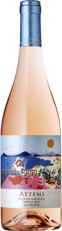 Free Shipping | Rosé wine Conti Attems Ramato D.O.C. Friuli Friuli-Venezia Giulia Italy Pinot Grey 75 cl