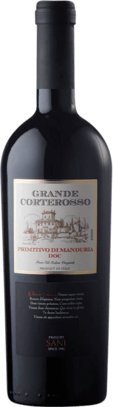 Spedizione Gratuita | Vino rosso Contri Spumanti Grande Corterosso D.O.C. Primitivo di Manduria Puglia Italia Primitivo 75 cl