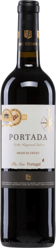 8,95 € | Красное вино D.F.J. José Neiva Correia Portada Medium Sweet Tinto Полусухое Полусладкое I.G. Vinho Regional de Lisboa Lisboa Португалия Cabernet Sauvignon, Tinta Roriz, Caladoc, Castelão, Alicante Bouschet 75 cl