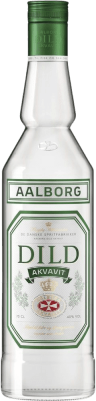 Envio grátis | Aguardente Orujo De Danske Aalborg Dild Akvavit Noruega 70 cl