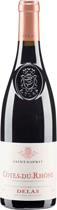 Free Shipping | Red wine Delas Frères Saint Esprit d'Origine A.O.C. Côtes du Rhône Rhône France Syrah, Grenache 75 cl