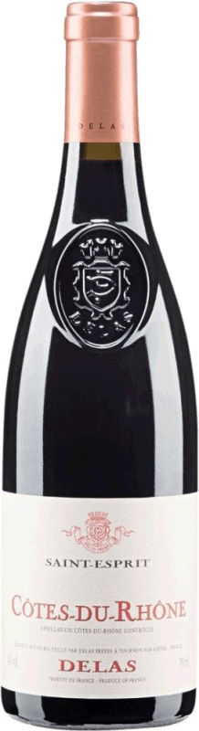 Envío gratis | Vino tinto Delas Frères Saint Esprit d'Origine A.O.C. Côtes du Rhône Rhône Francia Syrah, Garnacha Media Botella 37 cl