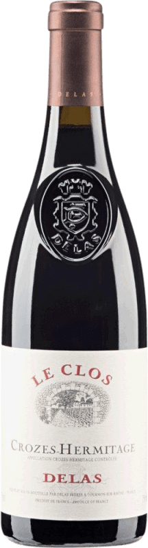 Free Shipping | Red wine Delas Frères Cru Le Clos A.O.C. Crozes-Hermitage Rhône France Syrah 75 cl