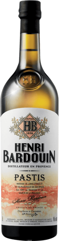 31,95 € | Aperitivo Pastis Domaines de Provence Henri Bardouin Provença França 70 cl