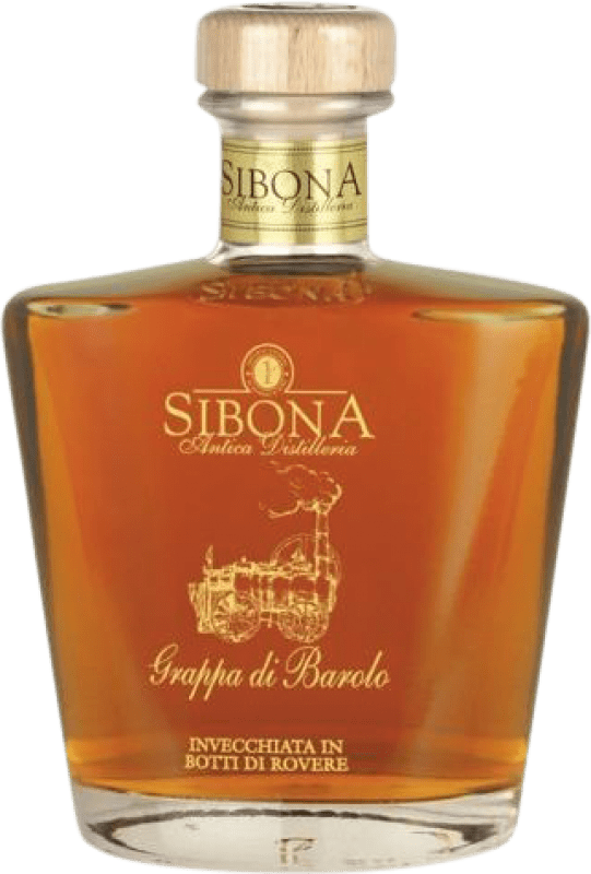 Spedizione Gratuita | Grappa Sibona Invecchiata D.O.C.G. Barolo Italia Nebbiolo 70 cl