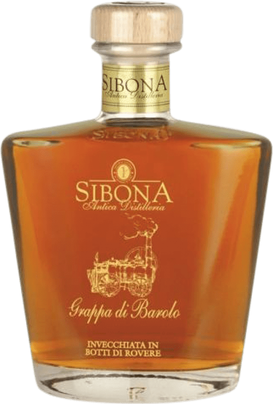 113,95 € Envío gratis | Grappa Sibona Barrel Aged — Envejecido en Barrica D.O.C.G. Barolo