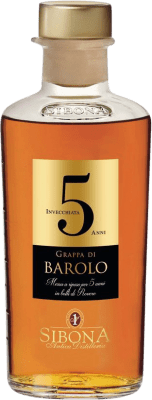 Aguardente Grappa Sibona Invecchiata Nebbiolo Barolo 5 Anos Garrafa Medium 50 cl