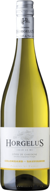 Envío gratis | Vino blanco Horgelus Blanc I.G.P. Vin de Pays Côtes de Gascogne Francia Sauvignon Blanca, Colombard 75 cl