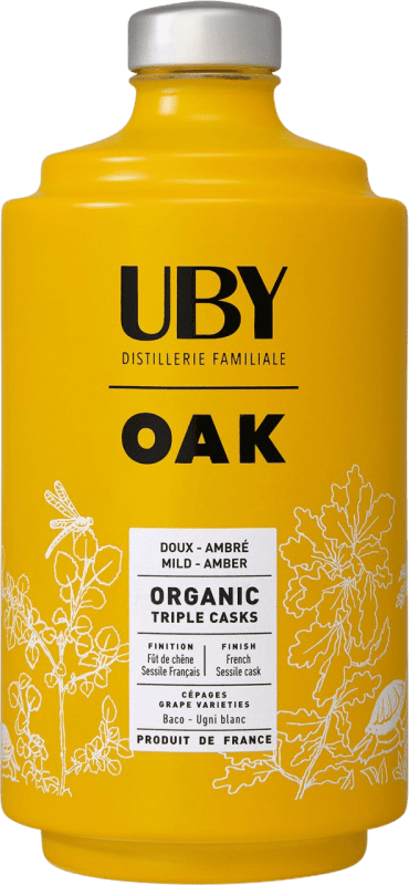 Envio grátis | Armagnac Domaine Uby Oak I.G.P. Vin de Pays Côtes de Gascogne França Nebbiolo, Bacchus 70 cl