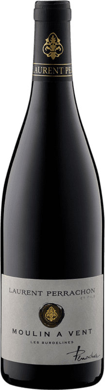 Free Shipping | Red wine Laurent Perrachon Les Burdelines A.O.C. Moulin à Vent Beaujolais France Gamay 75 cl