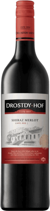 Free Shipping | Red wine Drostdy Hof Shiraz Merlot W.O. Western Cape Western Cape South Coast South Africa Syrah 75 cl