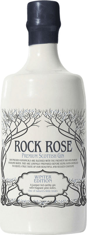 Free Shipping | Gin Dunnet Bay Rock Rose Winter Season Edition Gin Scotland United Kingdom 70 cl