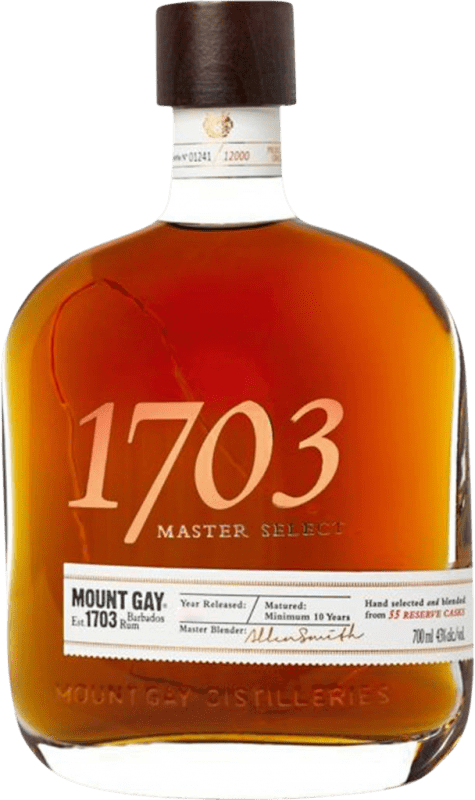 Envío gratis | Licores Exmouth Gap Brandons. Mount Gay 1703 MS Edition Barbados 70 cl