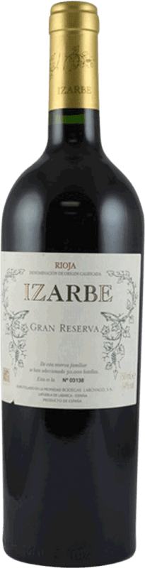 Envío gratis | Vino tinto Familia Chávarri Izarbe Gran Reserva D.O.Ca. Rioja La Rioja España Tempranillo 75 cl