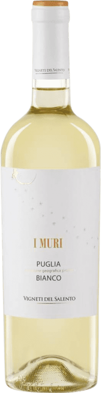 Бесплатная доставка | Белое вино Fantini I Muri Bianco I.G.T. Puglia Апулия Италия Malvasía, Chardonnay 75 cl