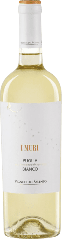 Free Shipping | White wine Fantini I Muri Bianco I.G.T. Puglia Puglia Italy Malvasía, Chardonnay 75 cl