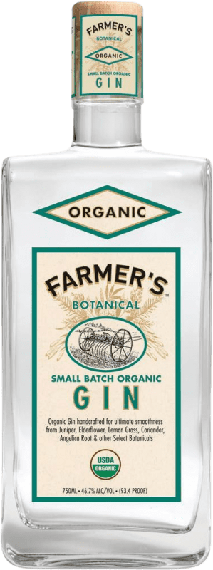 Бесплатная доставка | Джин Farmer's Reserve Small Batch Organic Gin Соединенные Штаты 70 cl