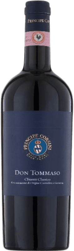 Бесплатная доставка | Красное вино Fattoria Le Corti Don Tommaso D.O.C.G. Chianti Classico Италия Sangiovese 75 cl