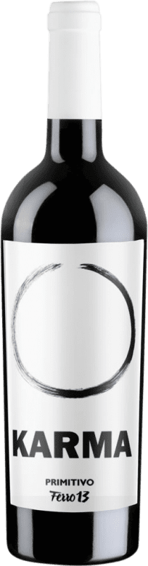 Free Shipping | Red wine Ferro 13 Karma I.G.T. Salento Italy Primitivo 75 cl