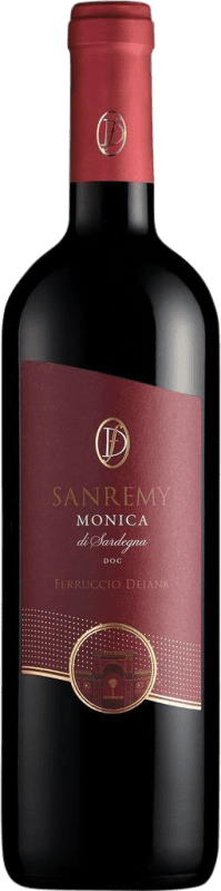 Free Shipping | Red wine Ferruccio Deiana Sanremy D.O.C. Monica di Sardegna Cerdeña Italy Monica 75 cl