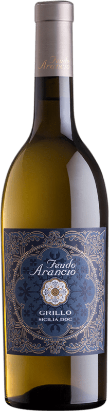 Free Shipping | White wine Feudo Arancio D.O.C. Sicilia Sicily Italy Grillo 75 cl