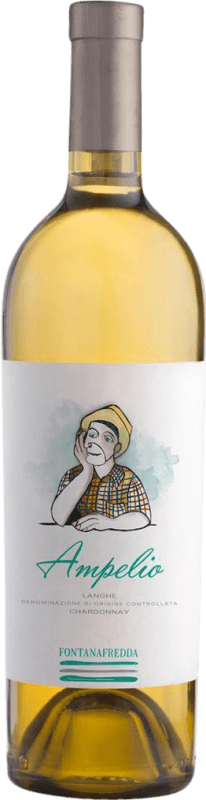 Бесплатная доставка | Белое вино Fontanafredda Ampelio D.O.C. Langhe Италия Chardonnay 75 cl