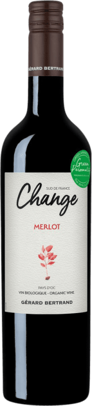 Free Shipping | Red wine Gérard Bertrand Change France Merlot 75 cl