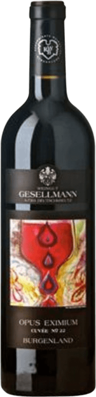 58,95 € Envío gratis | Vino Tinto Gesellmann OP Eximium Nº 31 I.G. Burgenland Botella Magnum 1,5 L