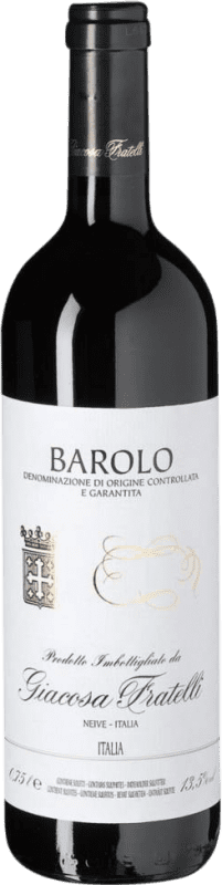 Envio grátis | Vinho tinto Giacosa Fratelli D.O.C.G. Barolo Piemonte Itália Nebbiolo Meia Garrafa 37 cl